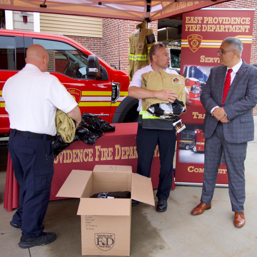 East Providence Firefighters Receive Non-PFAS Turnout Gear