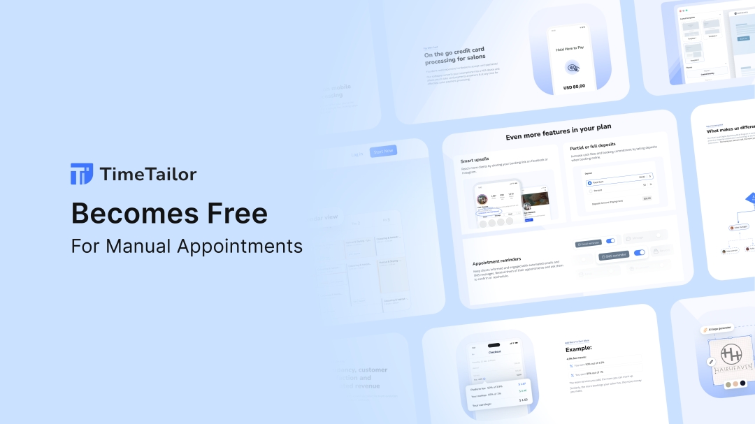 TimeTailor Becomes a Free Salon Software for Manual Appointments